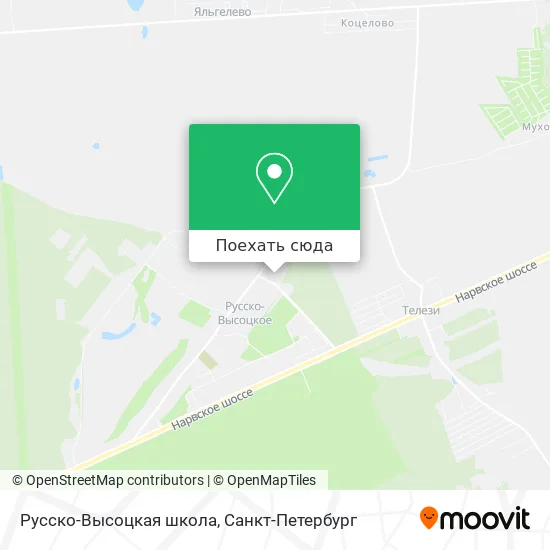 Карта Русско-Высоцкая школа