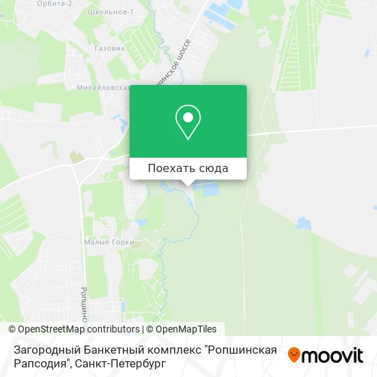 Карта Загородный Банкетный комплекс "Ропшинская Рапсодия"