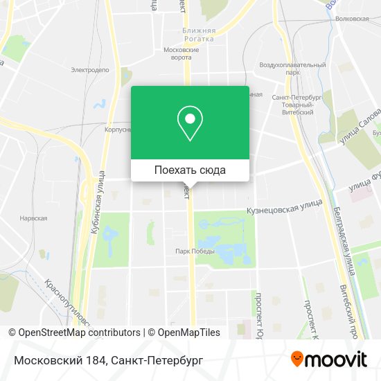 Карта Московский 184