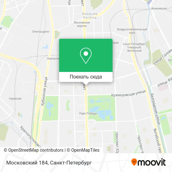 Карта Московский 184