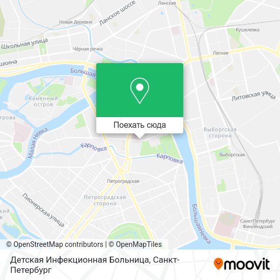 Карта Детская Инфекционная Больница