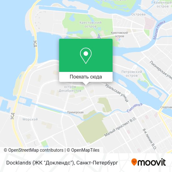 Карта Docklands (ЖК "Доклендс")