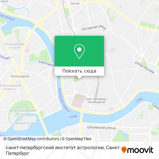 Карта санкт-петербургский институт астрологии