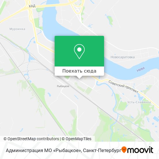 Карта Администрация МО «Рыбацкое»
