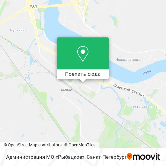 Карта Администрация МО «Рыбацкое»