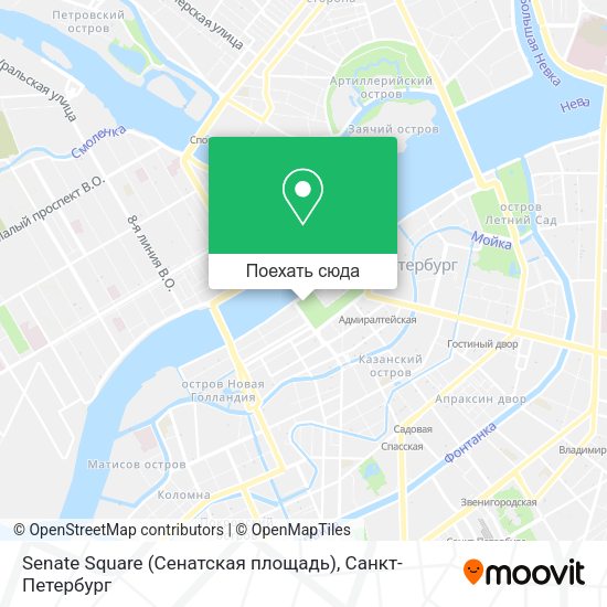 Карта Senate Square (Сенатская площадь)