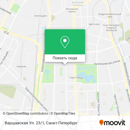 Карта Варшавская Ул. 23/1