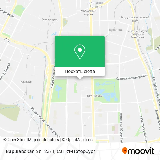 Карта Варшавская Ул. 23/1