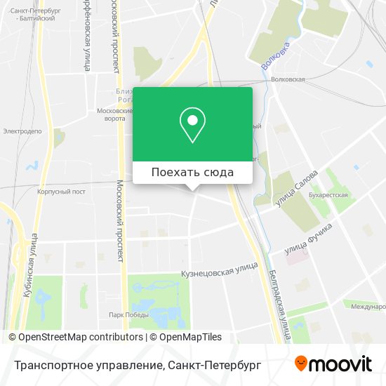Карта Транспортное управление