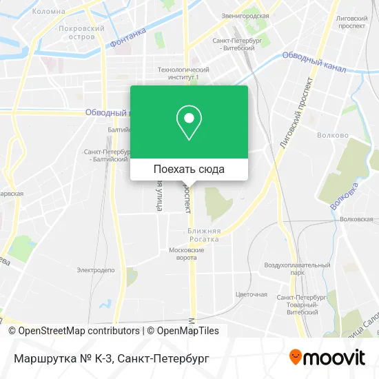 Карта Маршрутка № К-3