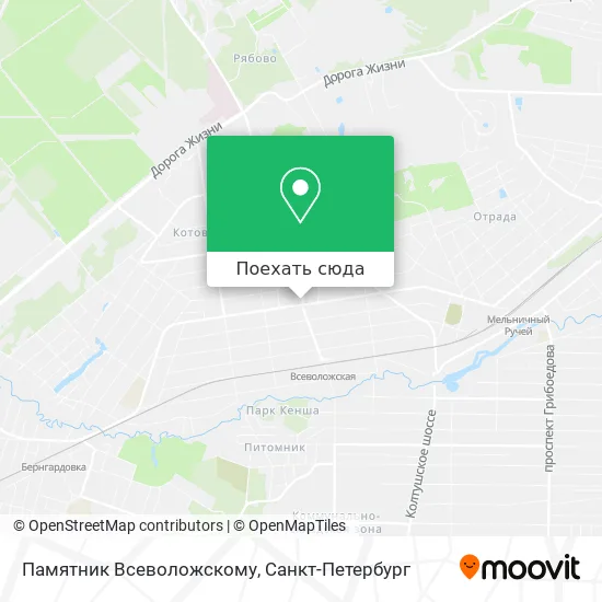Карта Памятник Всеволожскому