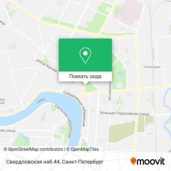Карта Свердловская наб.44