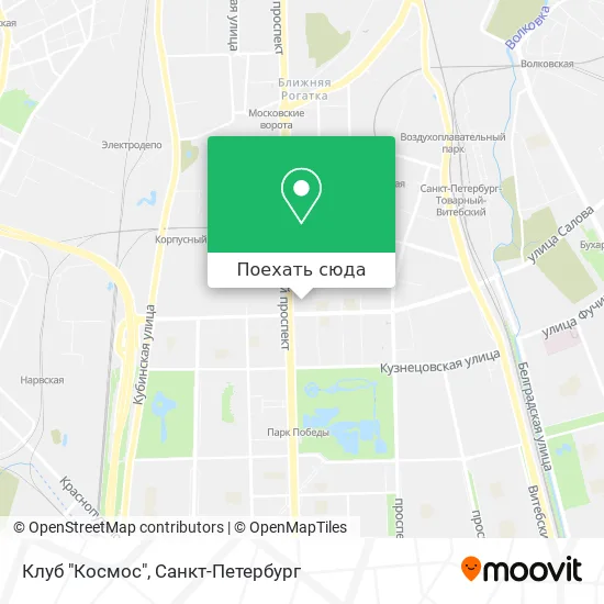 Карта Клуб "Космос"