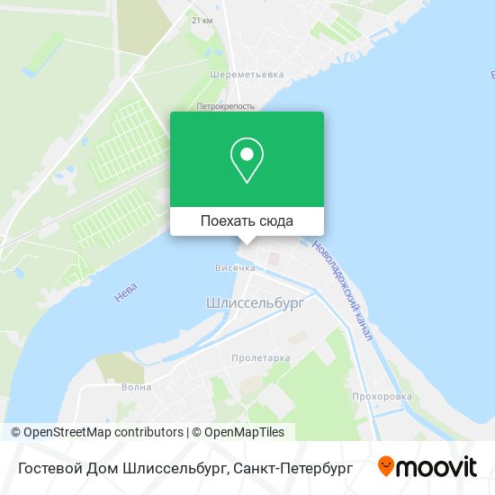 Карта Гостевой Дом Шлиссельбург