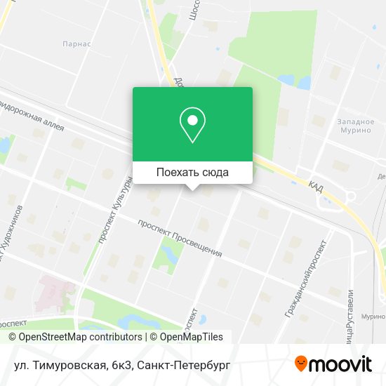 Карта ул. Тимуровская,  6к3