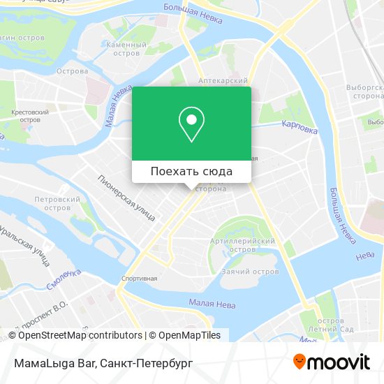 Карта МамаLыga Bar