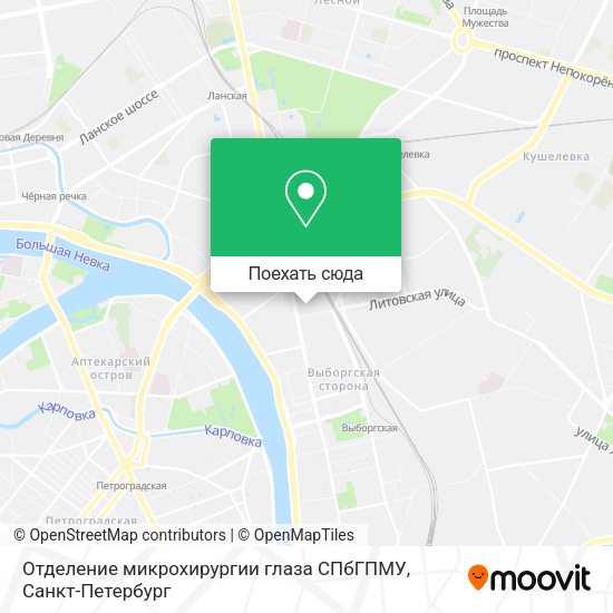 Карта Отделение микрохирургии глаза СПбГПМУ