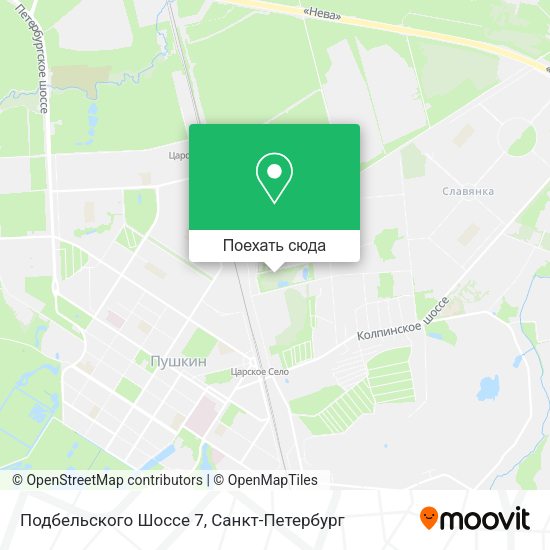 Карта Подбельского Шоссе 7