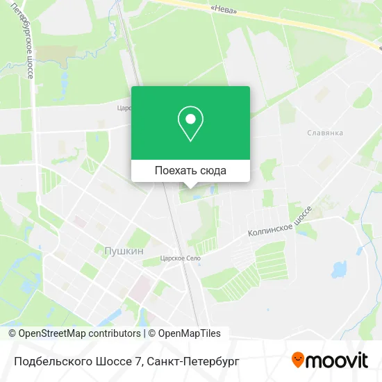 Карта Подбельского Шоссе 7