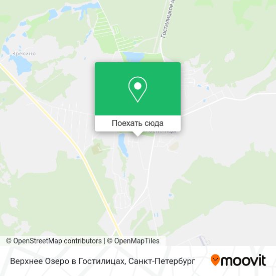 Карта Верхнее Озеро в Гостилицах