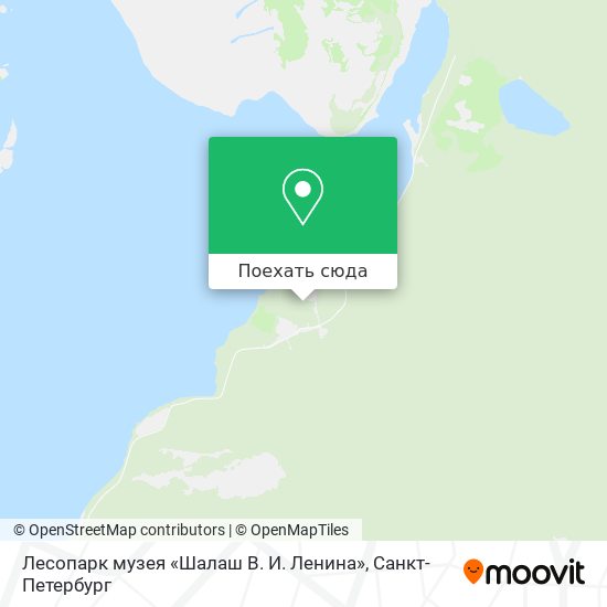 Карта Лесопарк музея «Шалаш В. И. Ленина»