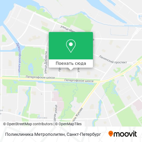 Карта Поликлиника Метрополитен