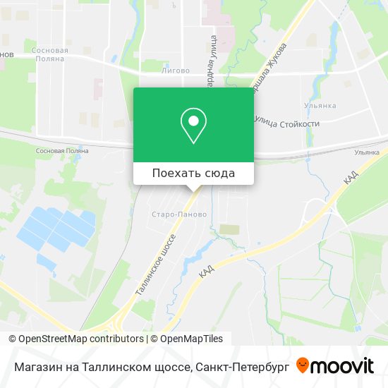 Карта Магазин на Таллинском щоссе