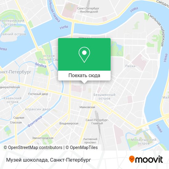 Карта Музей шоколада