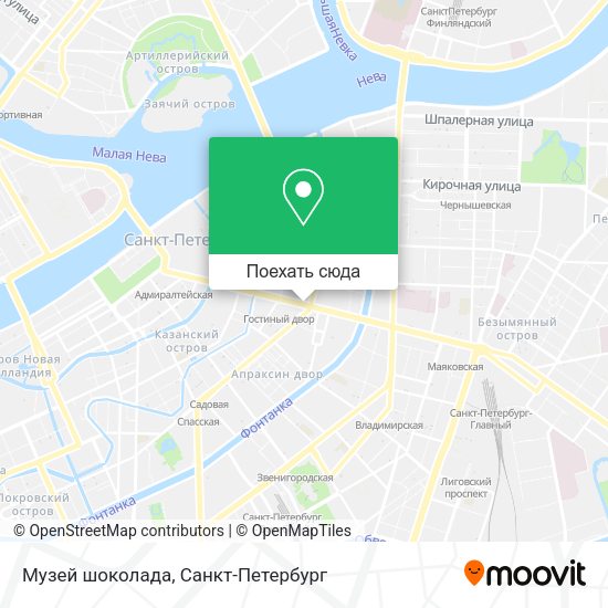 Карта Музей шоколада