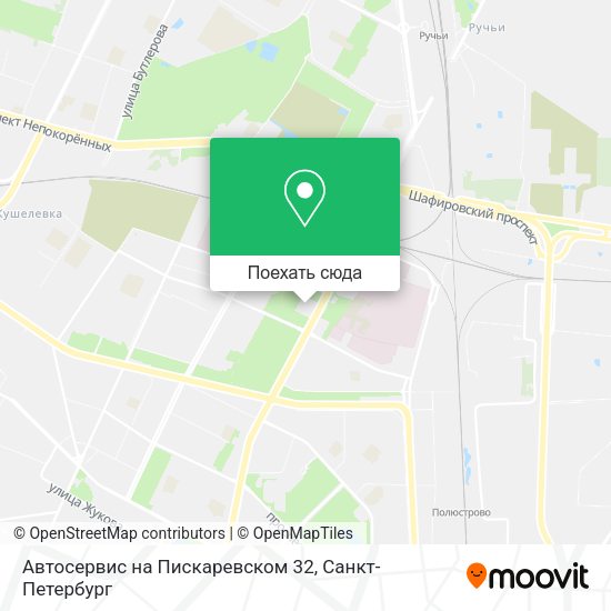 Карта Автосервис на Пискаревском 32