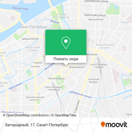 Карта Загородный, 17
