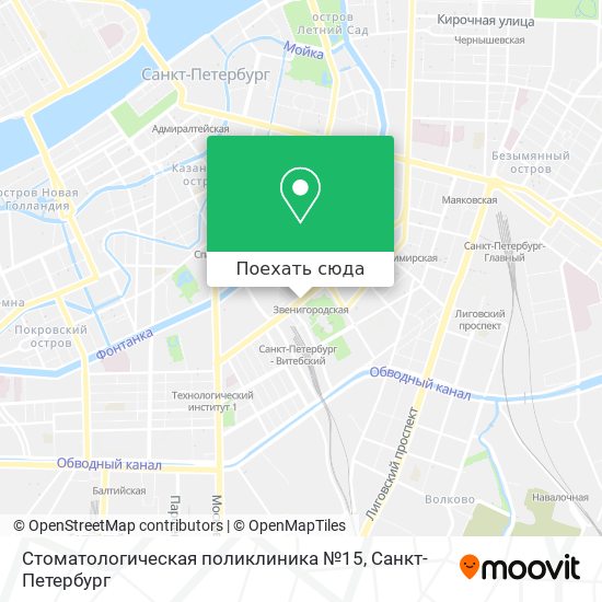 Карта Стоматологическая поликлиника №15
