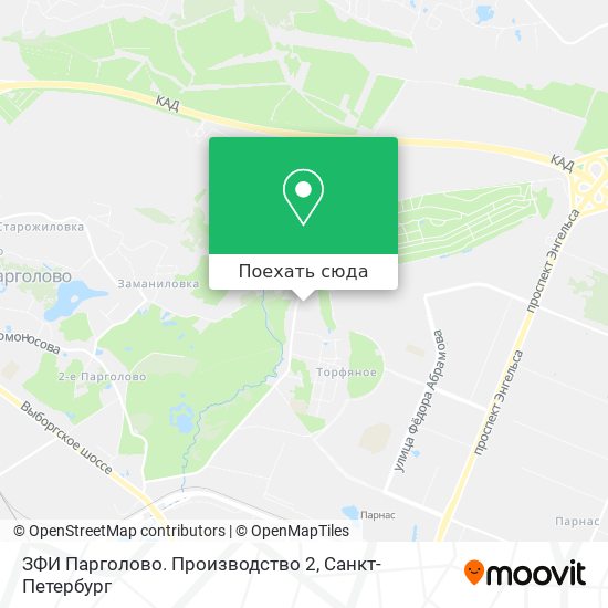 Карта ЗФИ Парголово. Производство 2