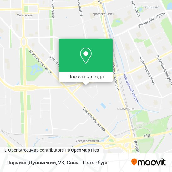 Карта Паркинг Дунайский, 23