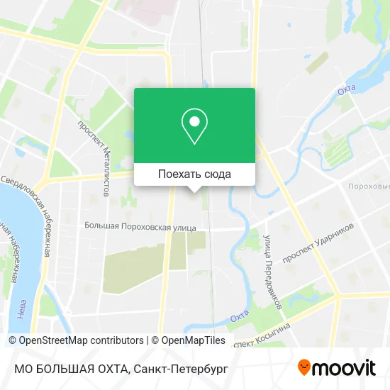 Карта МО БОЛЬШАЯ ОХТА