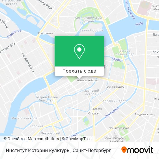 Карта Институт Истории культуры