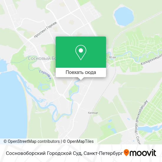 Карта Сосновоборский Городской Суд