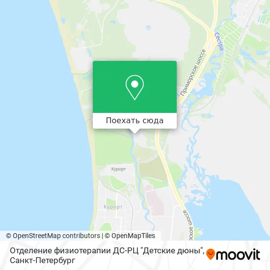 Карта Отделение физиотерапии ДС-РЦ "Детские дюны"