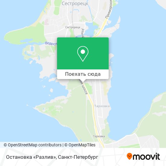 Карта Остановка «Разлив»