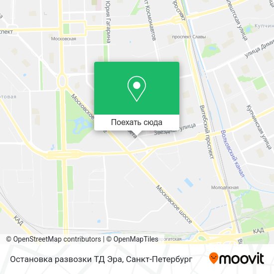 Карта Остановка развозки ТД Эра