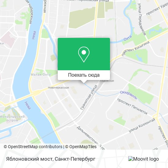 Карта Яблоновский мост