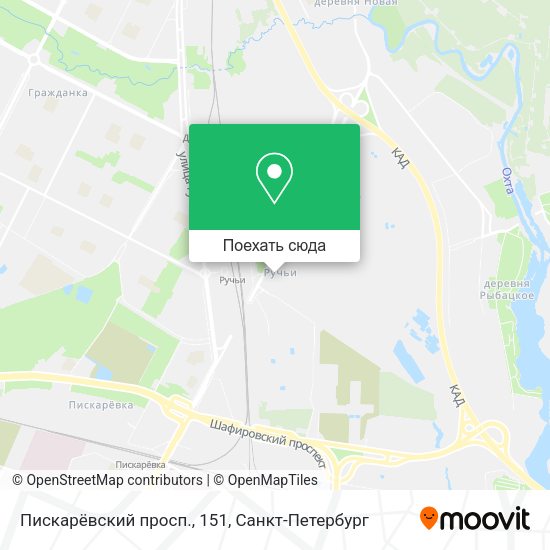 Карта Пискарёвский просп., 151