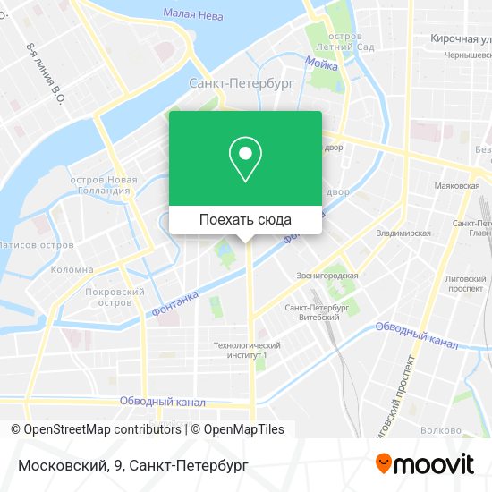 Карта Московский, 9
