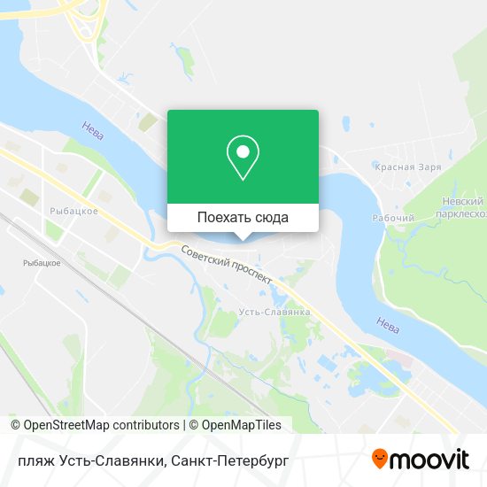 Карта пляж Усть-Славянки