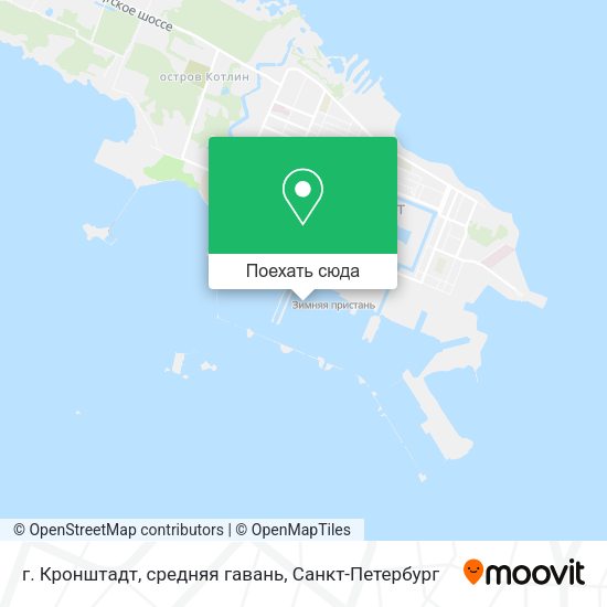 Карта г. Кронштадт, средняя гавань
