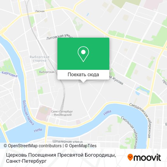 Карта Церковь Посещения Пресвятой Богородицы