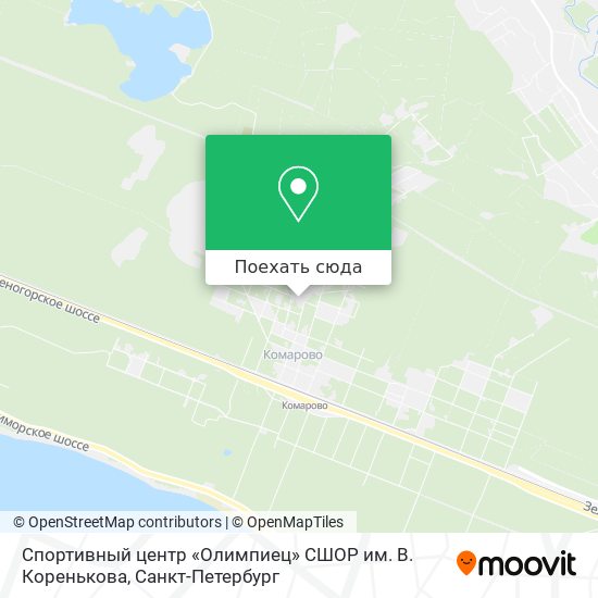 Карта Спортивный центр «Олимпиец» СШОР им. В. Коренькова