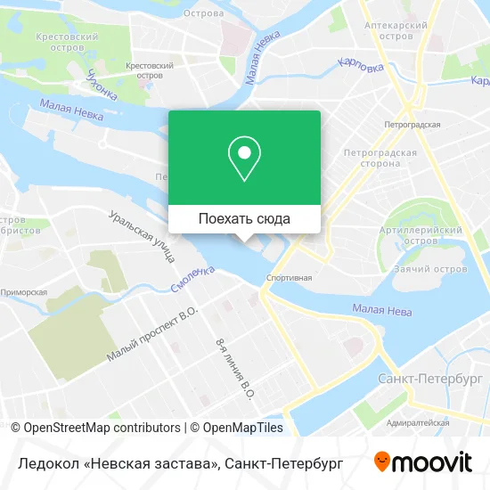 Карта Ледокол «Невская застава»