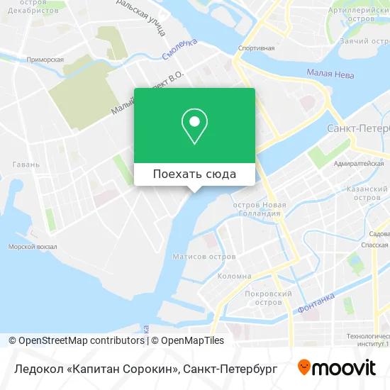 Карта Ледокол «Капитан Сорокин»