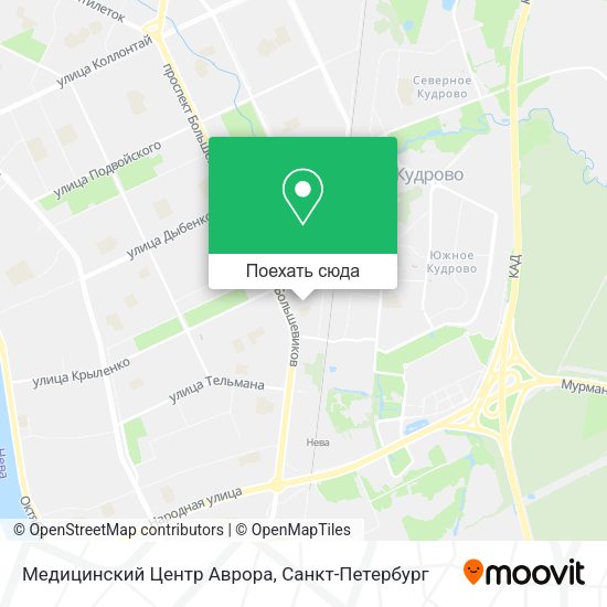 Карта Медицинский Центр Аврора